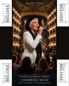 Concerto Malika Ayane Napoli 17 novembre 2026 Teatro Augusteo tour Cicale live